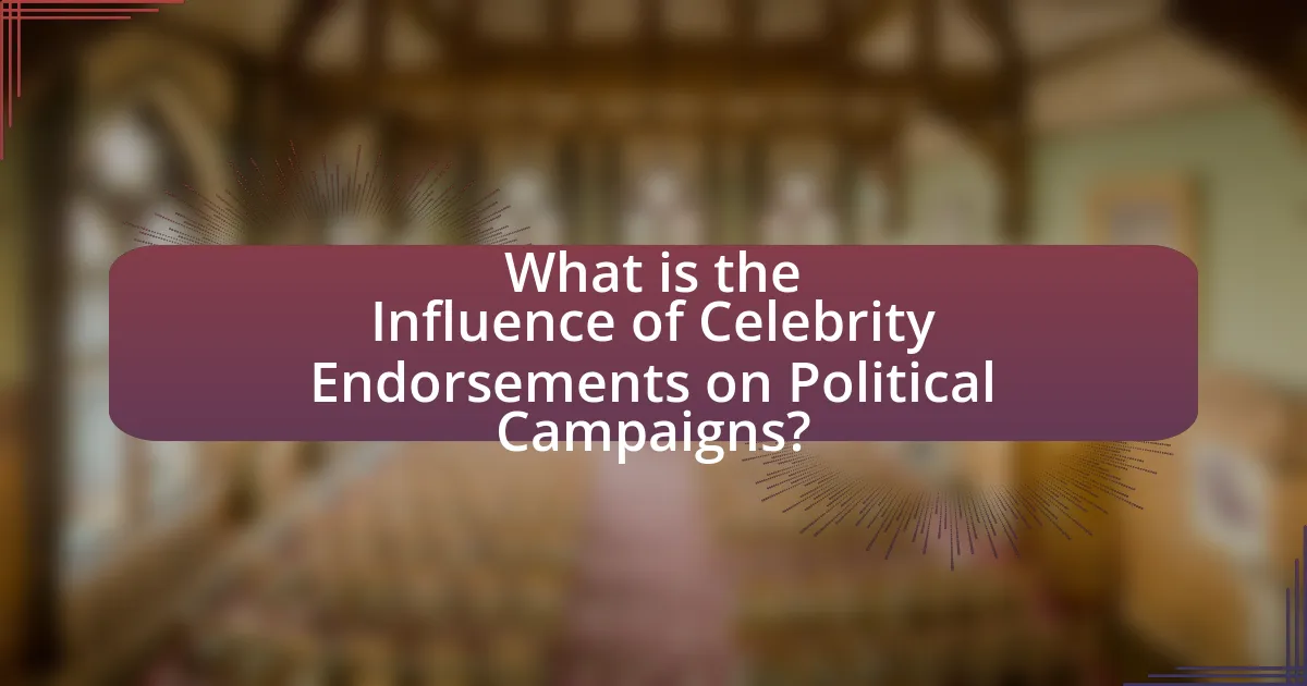 What is the Influence of Celebrity Endorsements on Political Campaigns?