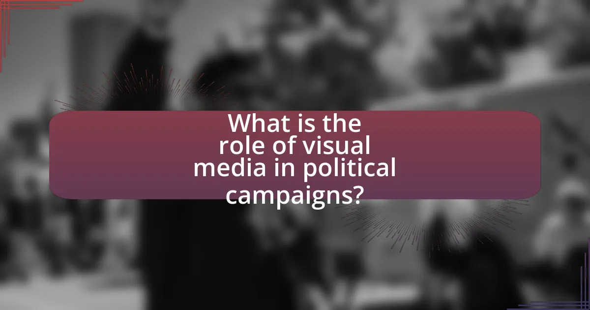 What is the role of visual media in political campaigns?